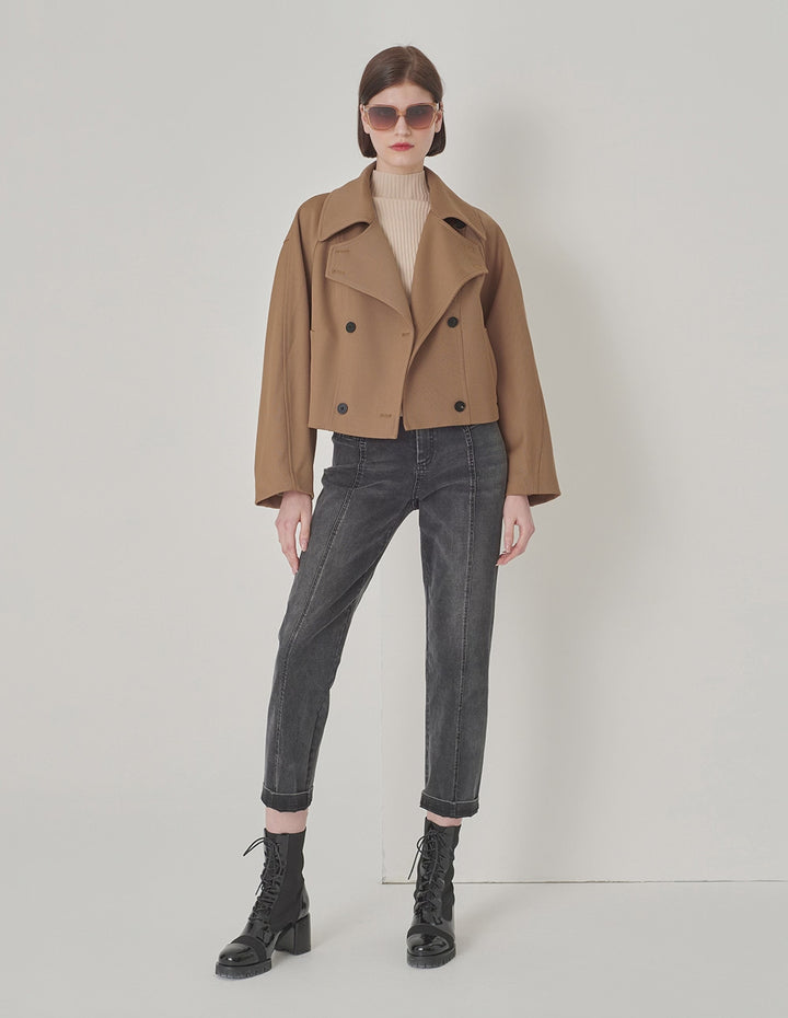 MARYLING Loose-Fitting Double-Breasted Jacket