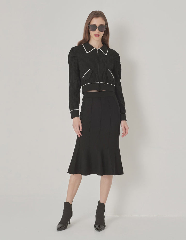 MARYLING Fishtail Knitted Skirt