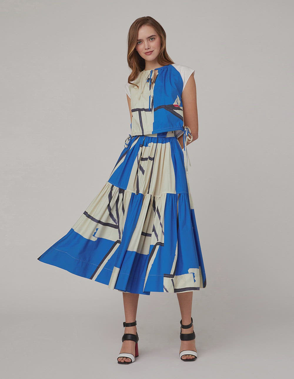 MARYLING Raglan-sleeved crop top