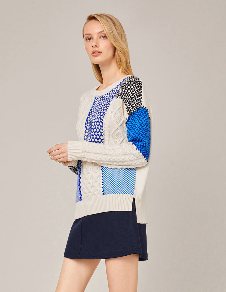 MARYLING STRETCH KNITTED A-LINE MINI SKIRT