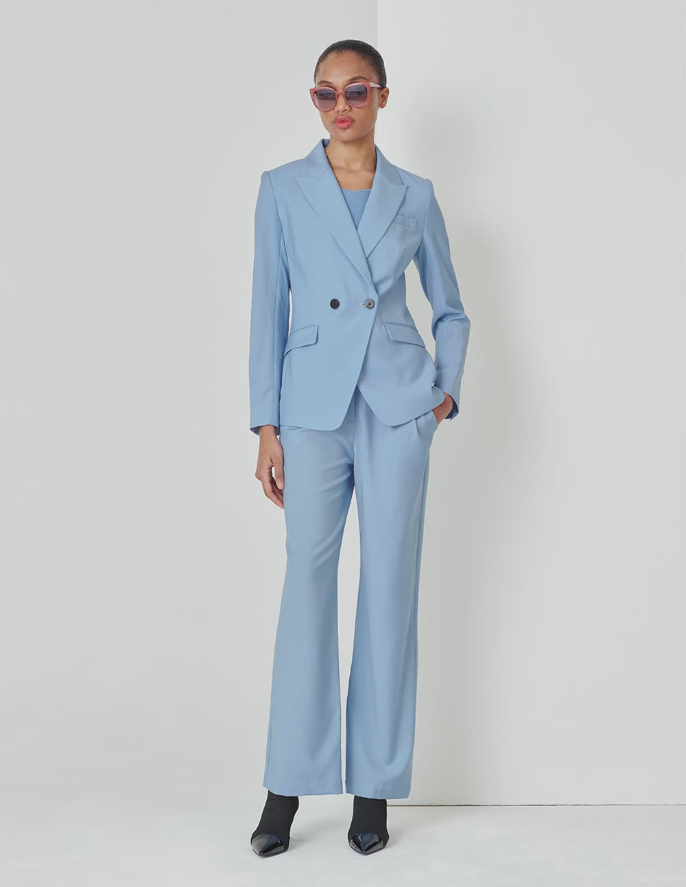 MARYLING  Light Blue Classic Suit Pants