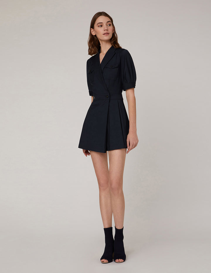 MARYLING Lapel Collar Double Breasted Jumpsuit