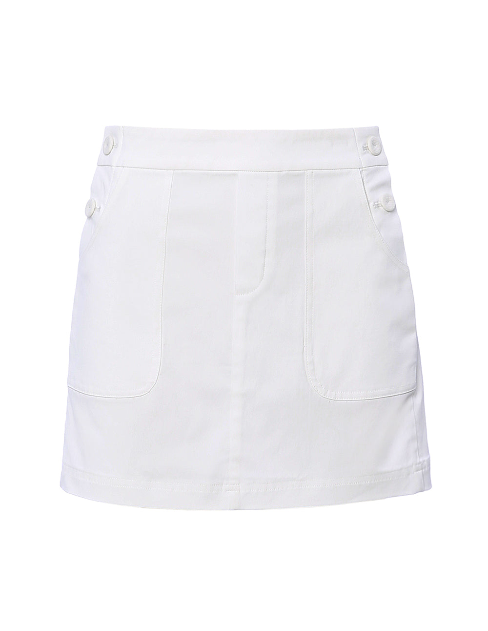 MARYLING Cotton Blend Slim Fit Mini Skirt