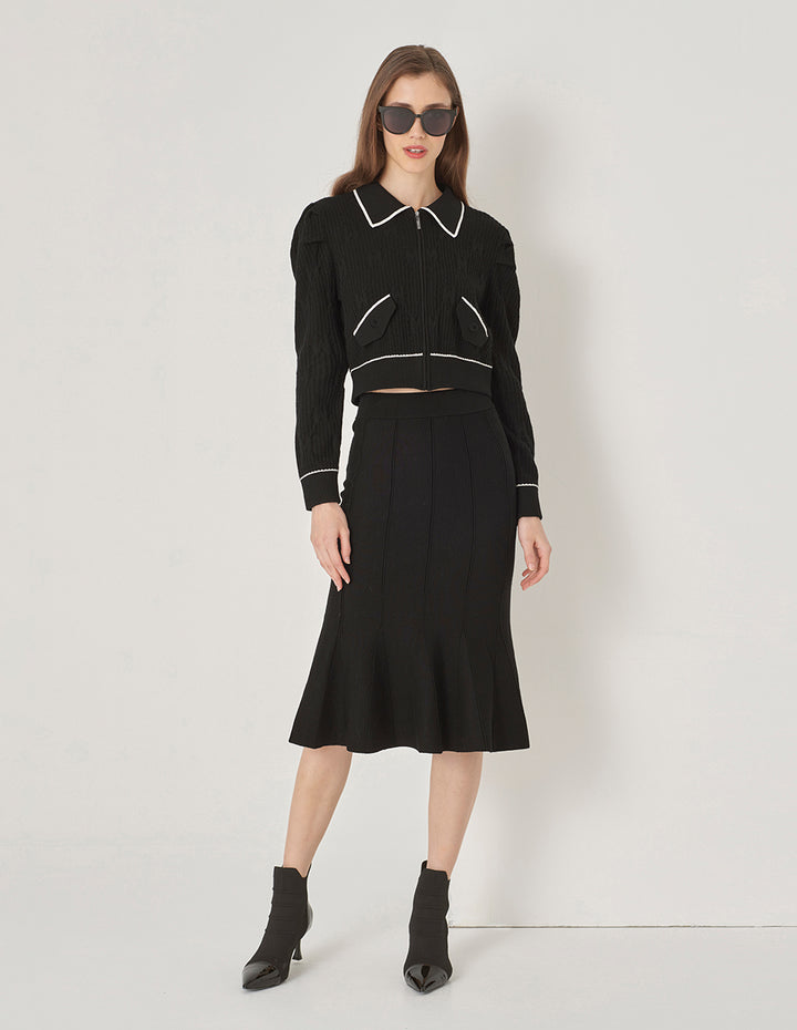 MARYLING Fishtail Knitted Skirt