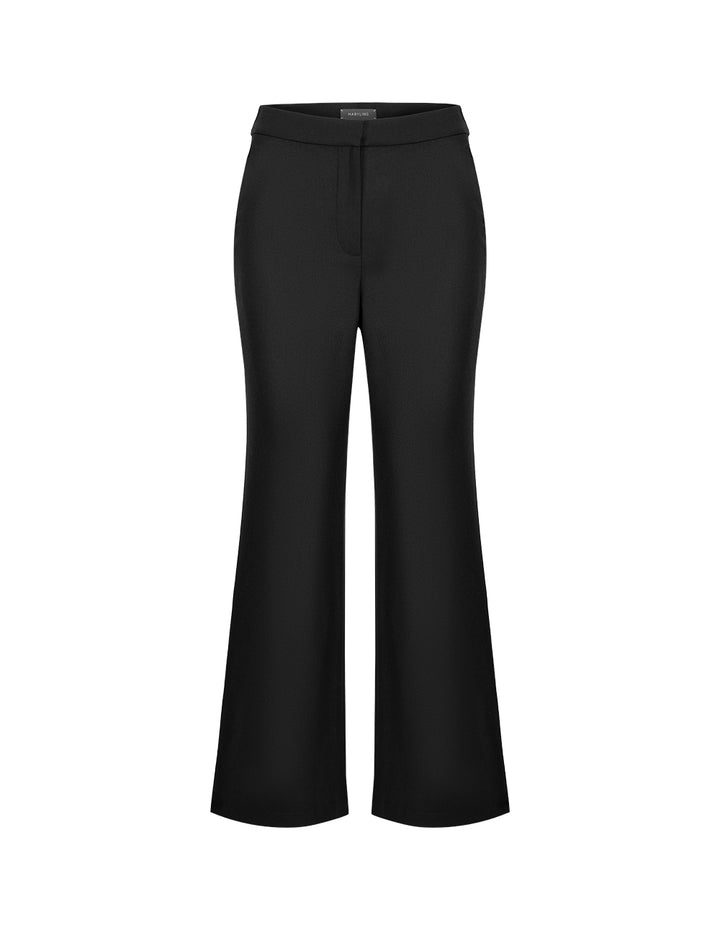 MARYLING Black Straight Fit Suit Pants