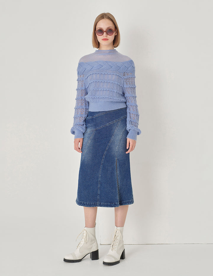 Maryling Violet Mohair Sweater