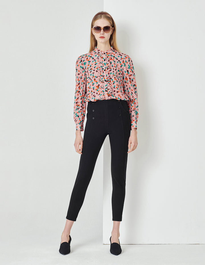 MARYLING  Black Stretch Skinny Pants