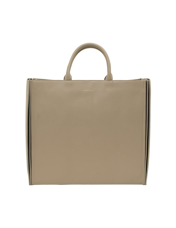 MARYLING Grained Calfskin Large Cabas Handbag