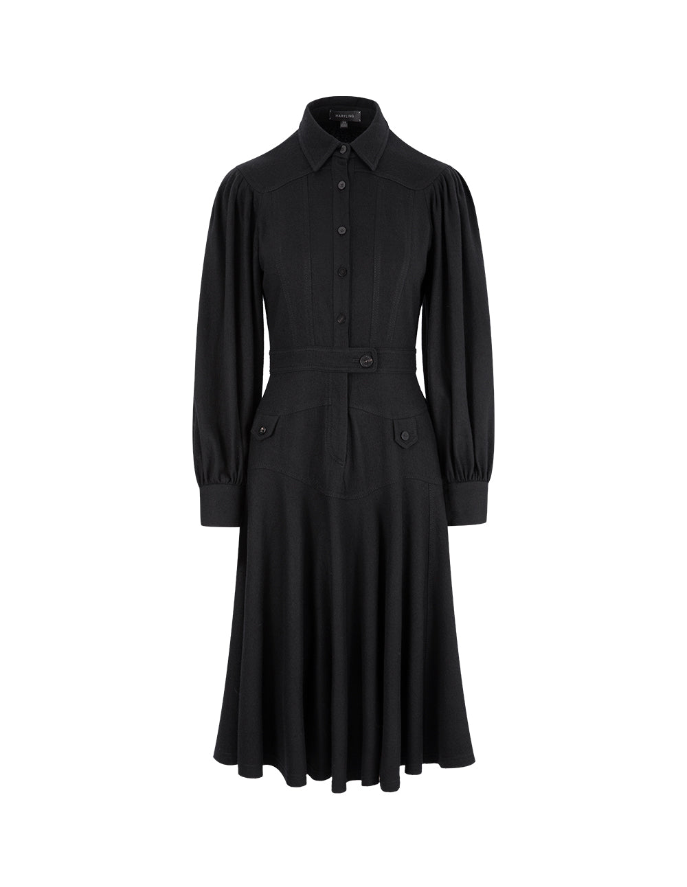 MARYLING Lapel Collar Shirt Dress