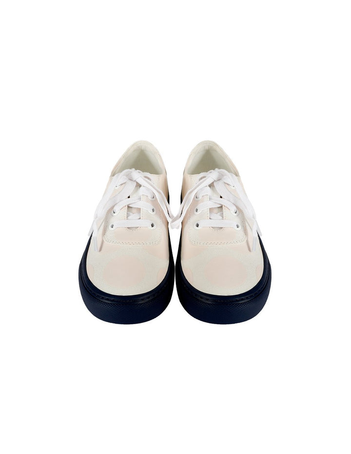 MARYLING Heart Avocado Printed Lace Up Canvas Sneakers