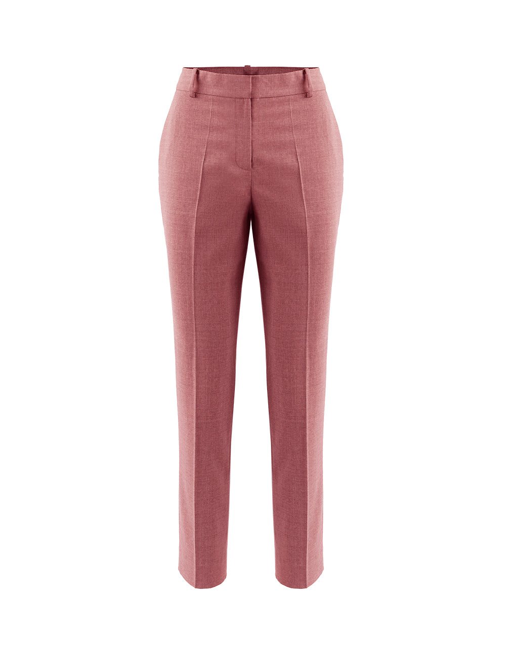 MARYLING CROP LEG MID-RISE SUIT TROUSERS