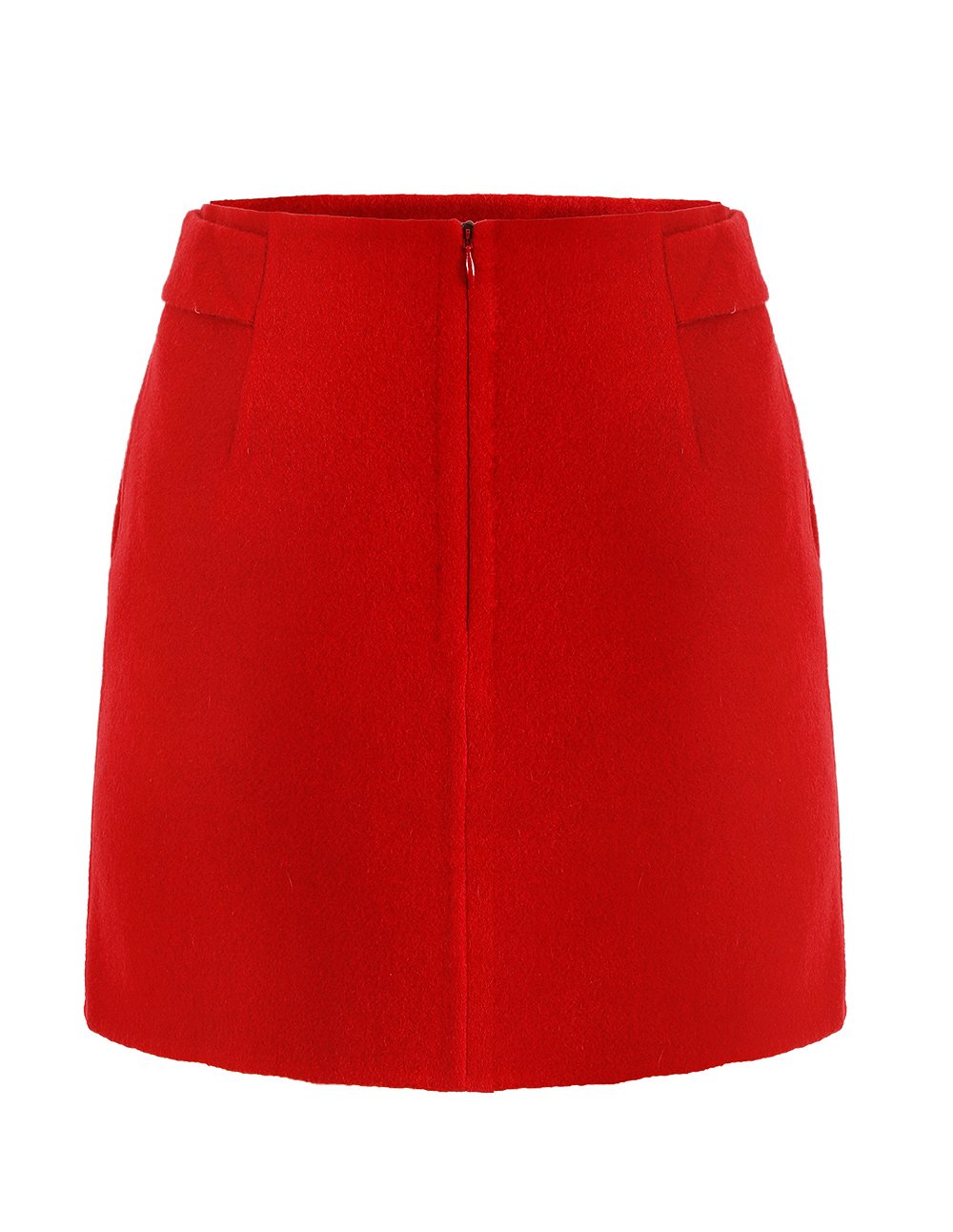 MARYLING Button Design Slim Fit Mini Skirt