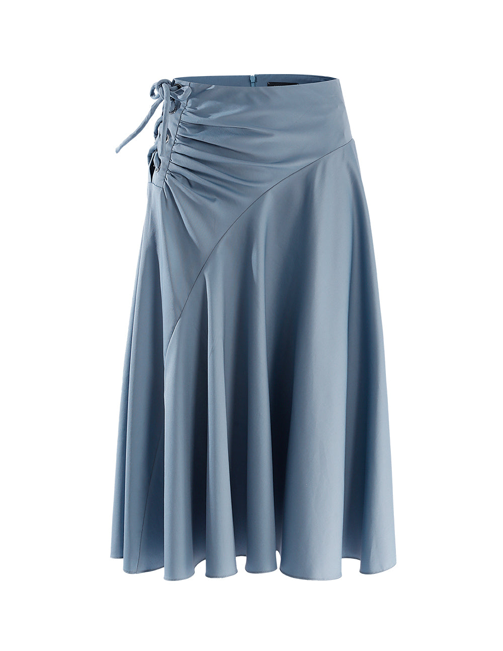 MARYLING Flared pleats umbrella hem skirt