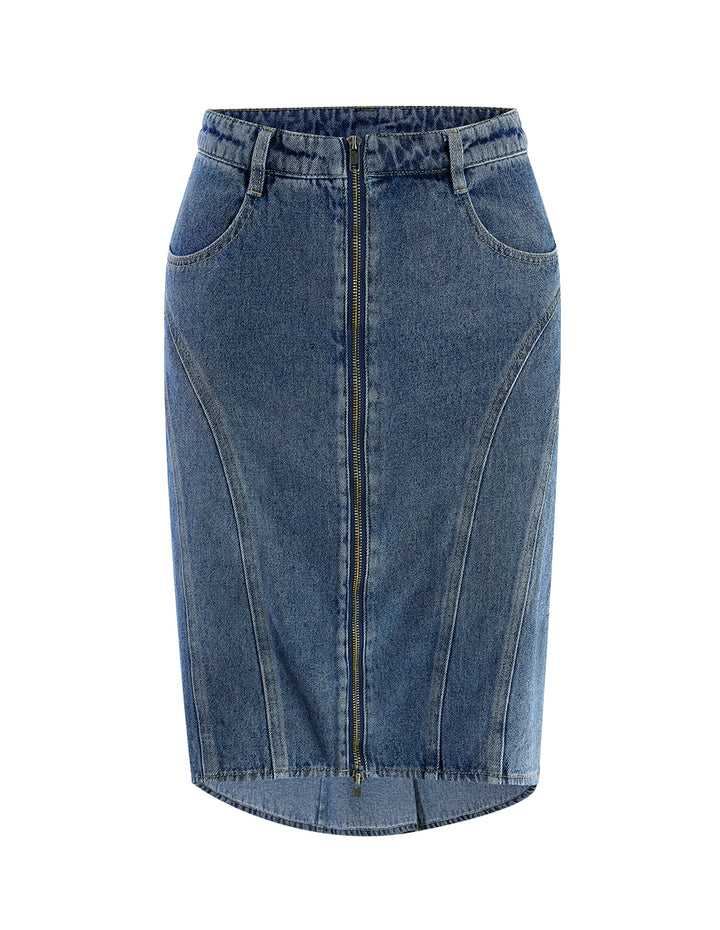 MARYLING metal zipper skirt