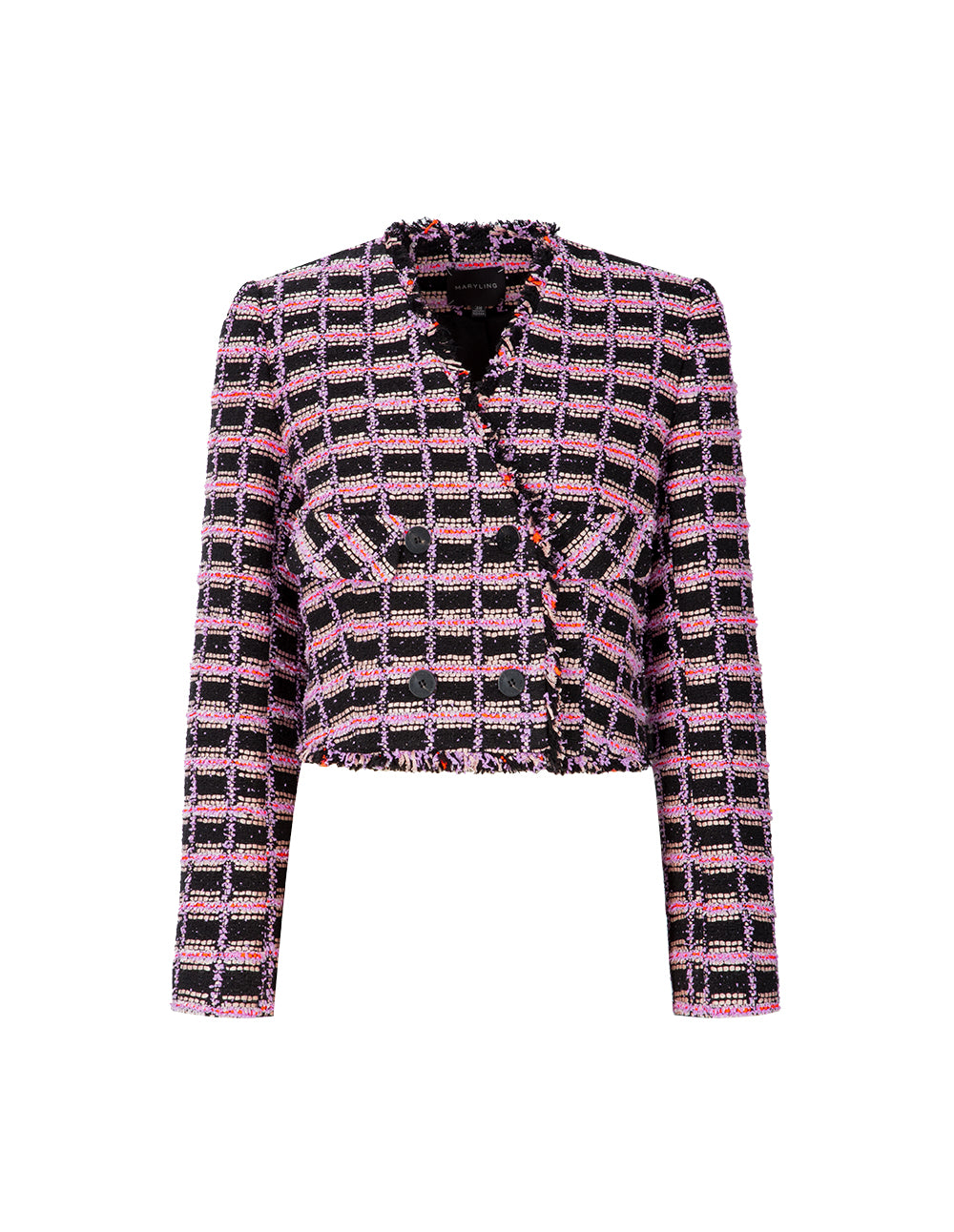 MARYLING Pink Tweed Short Jacket