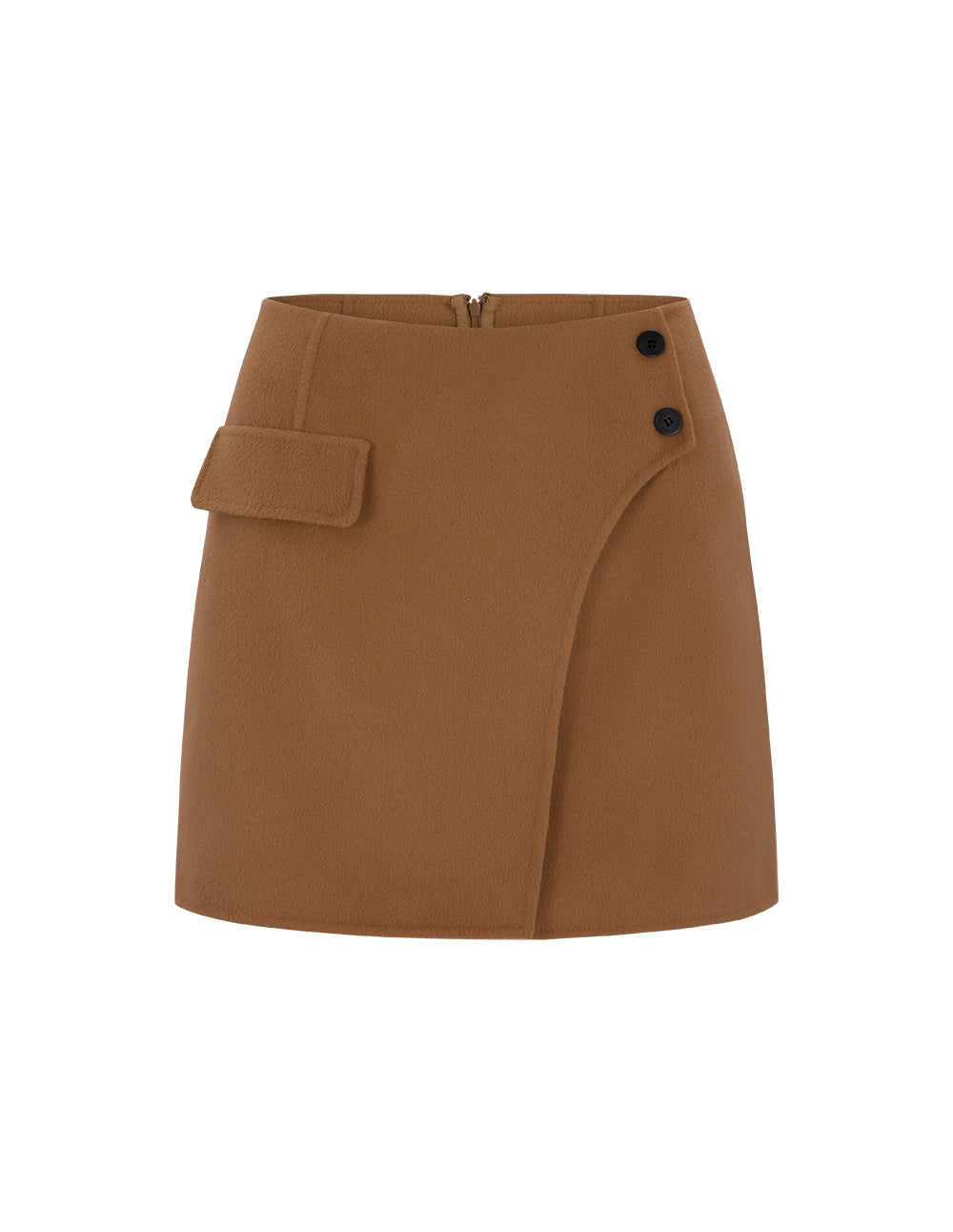 MARYLING Asymmetrical Pocket Mini Skirt