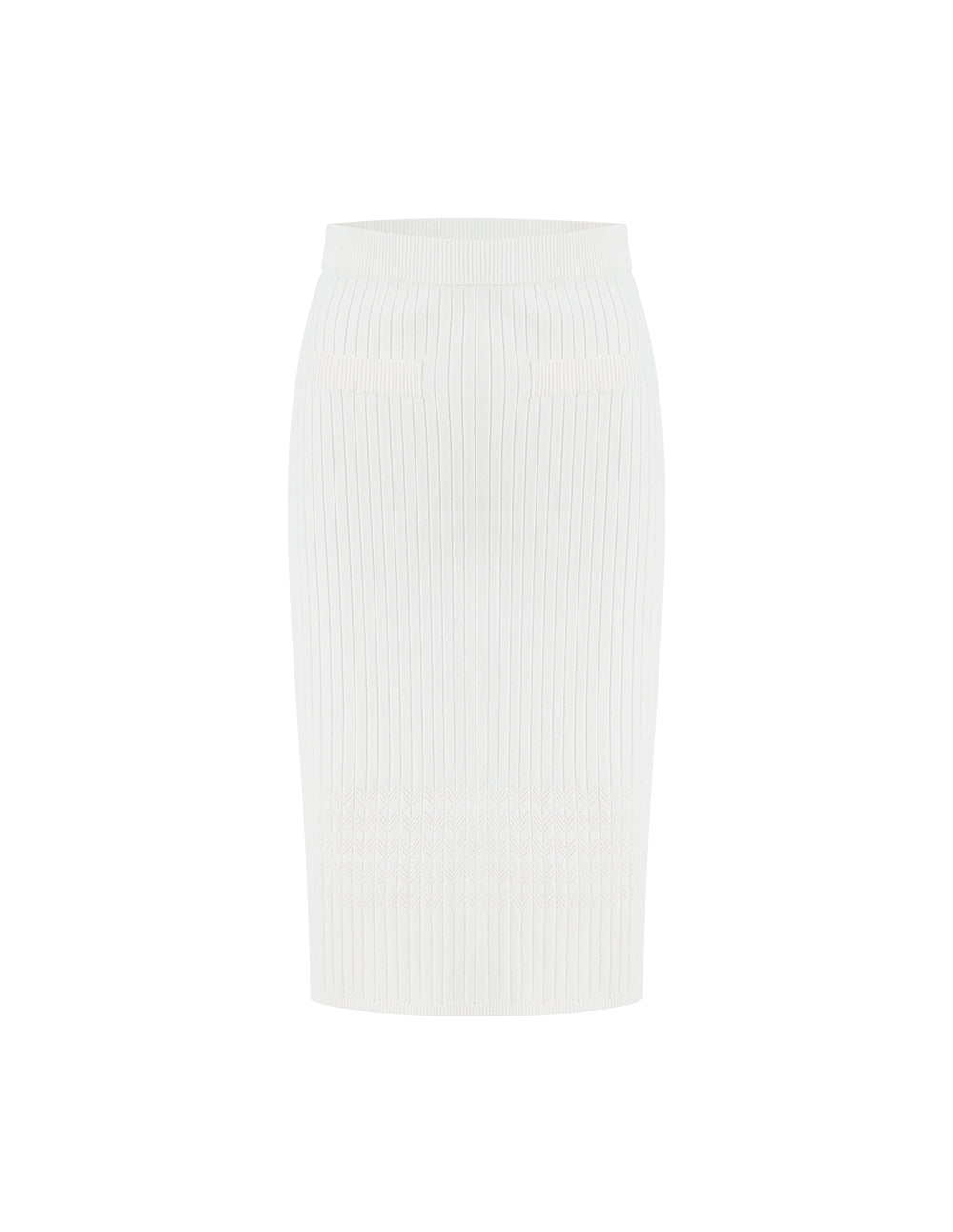 MARYLING Off-White Knit Skirt