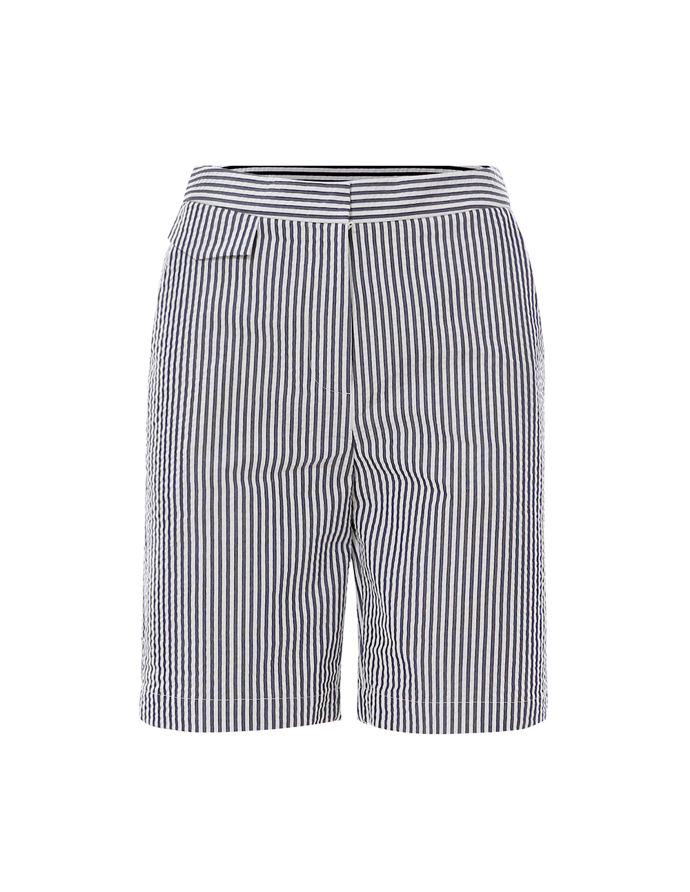 MARYLING Stripe Pin Pattern Bermuda Shorts