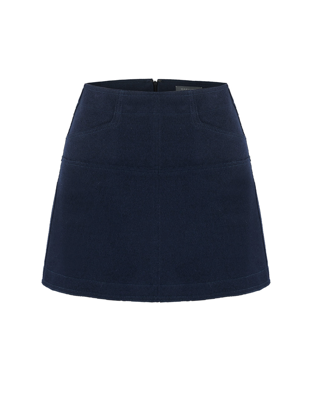 MARYLING STRETCH KNITTED A-LINE MINI SKIRT