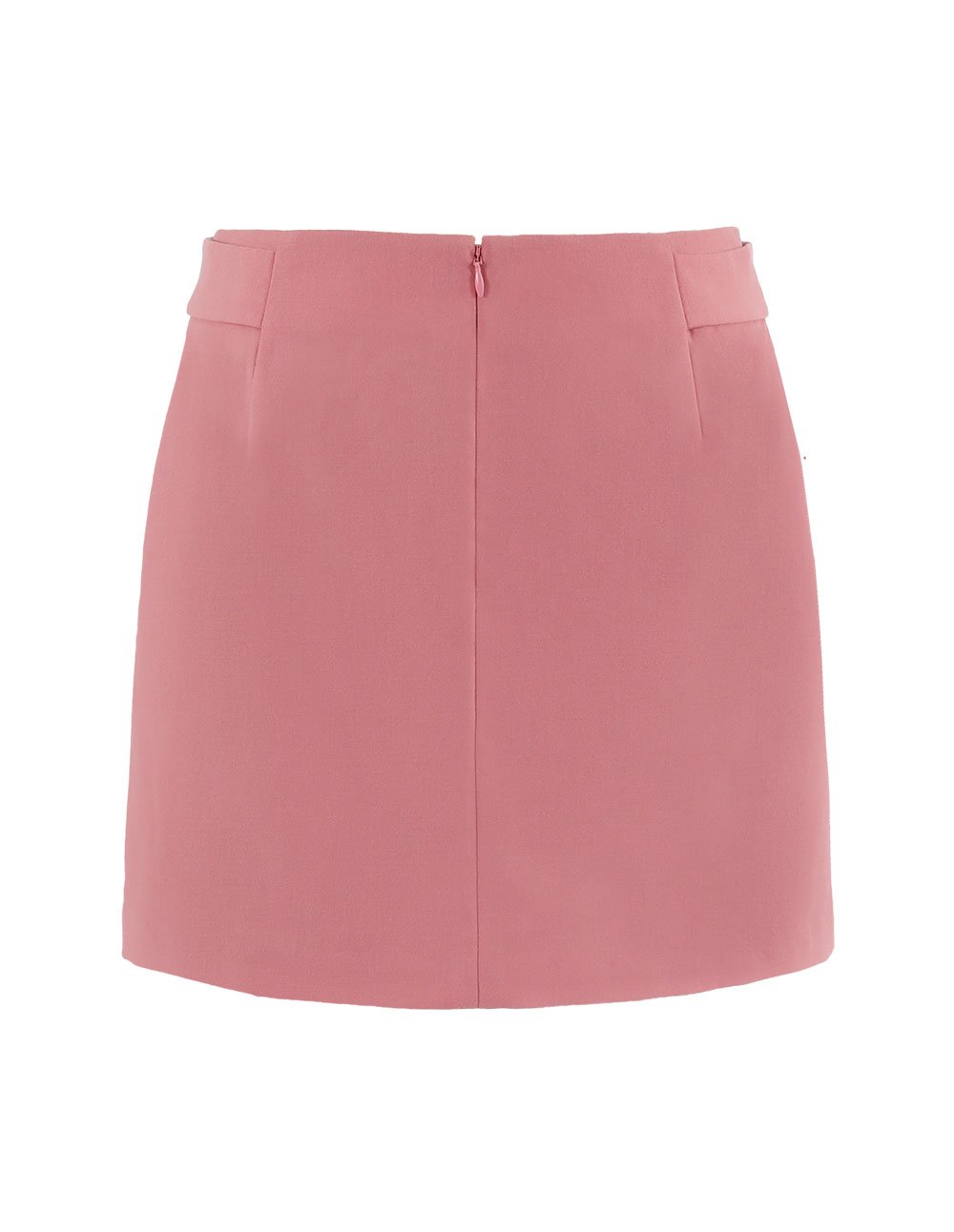 MARYLING Waist Button Detail Slim Fit Mini Skirt