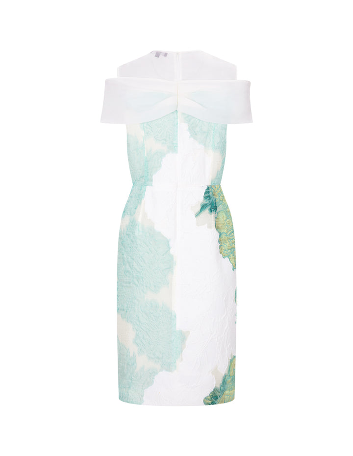 MARYLING Vanilla Green Shoulder Cross Body Dress