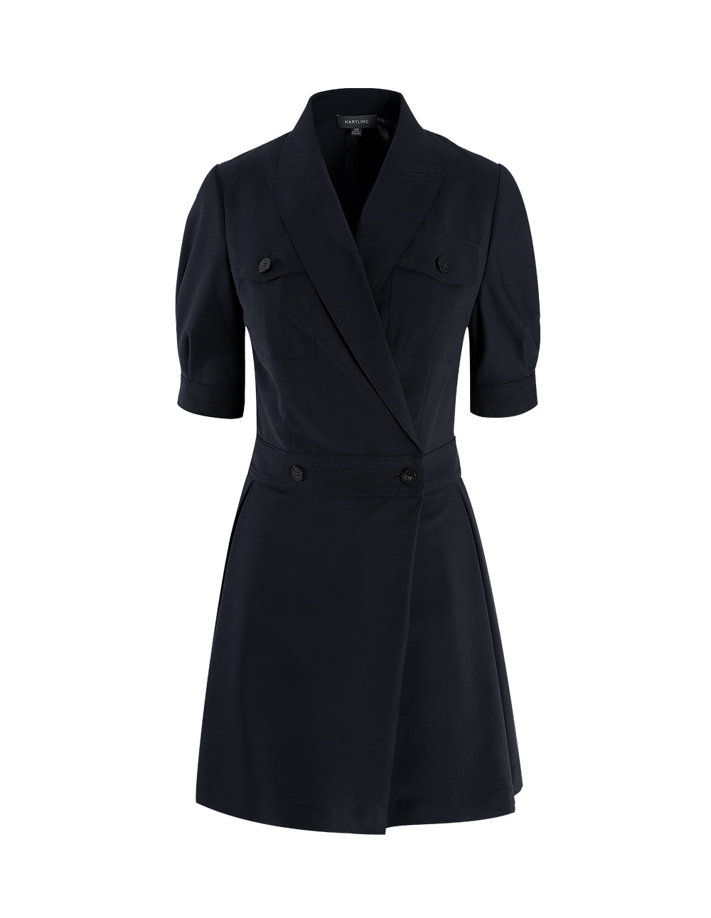 MARYLING Lapel Collar Double Breasted Jumpsuit