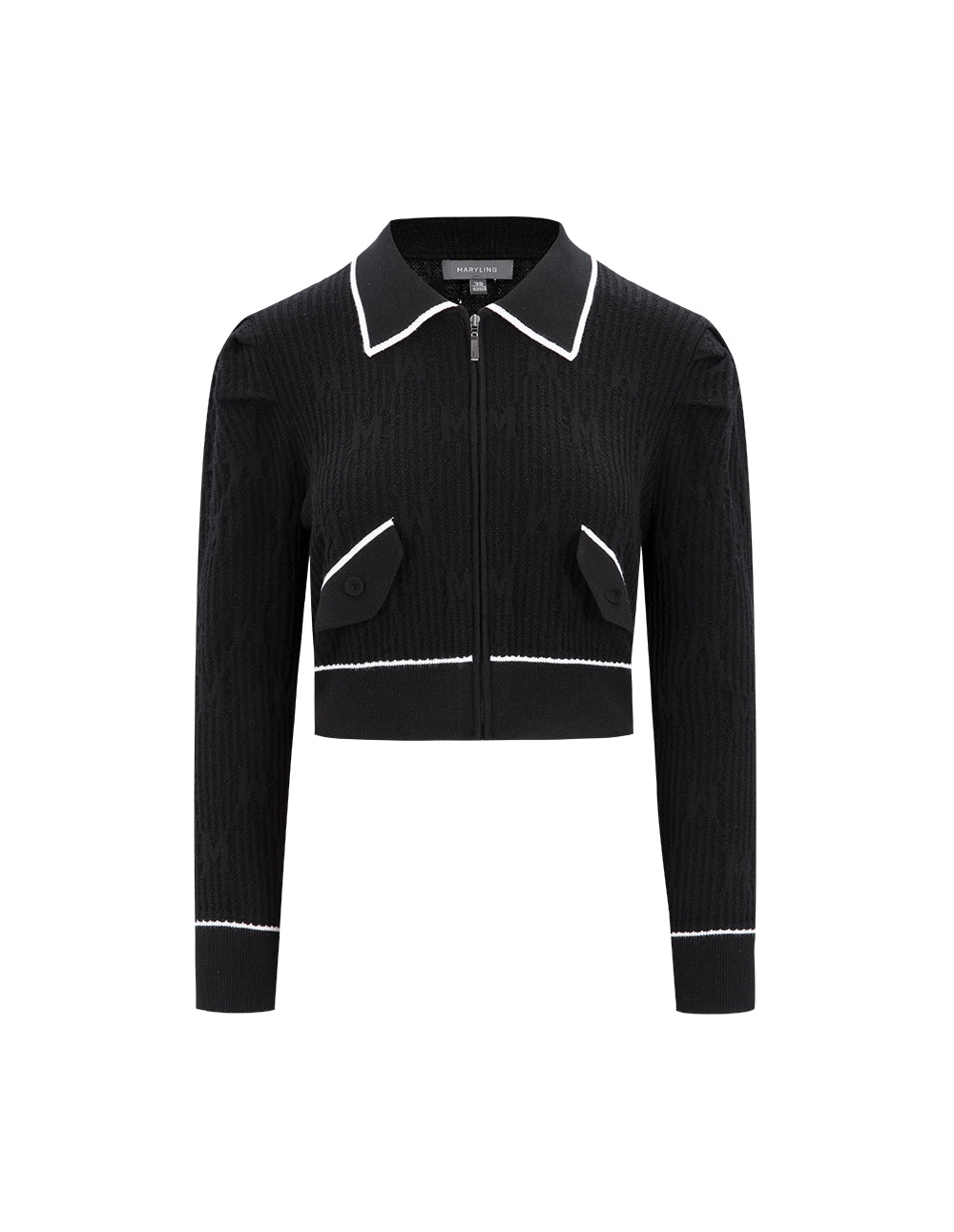 MARYLING Colour Blocking Lapel Jacket