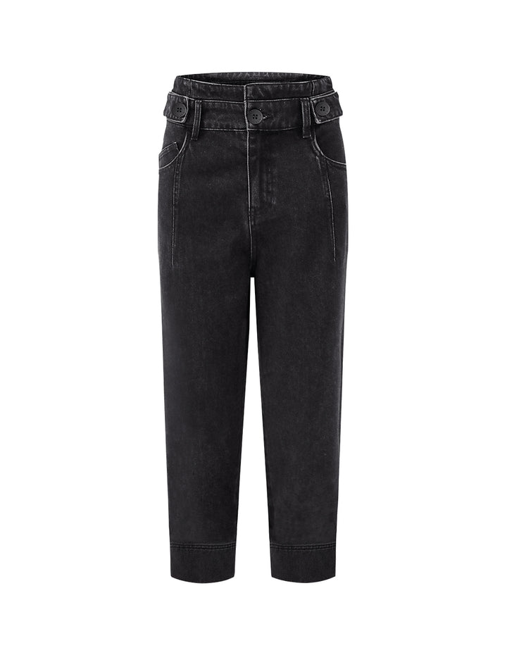 MARYLING black slim tapered jeans