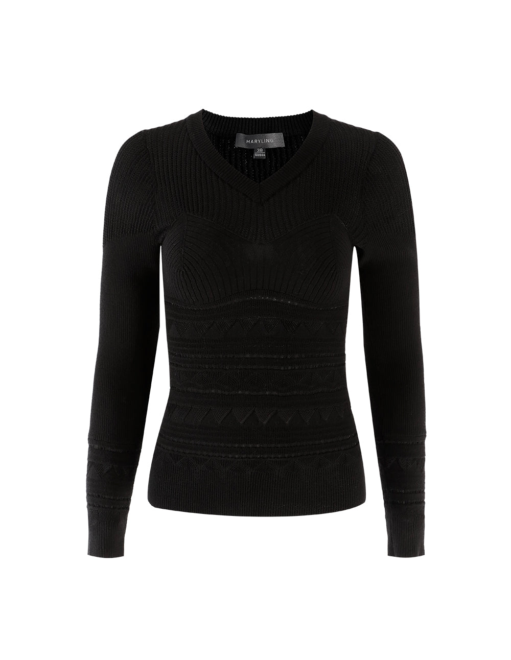 MARYLING V-Neck Knitted Pullover