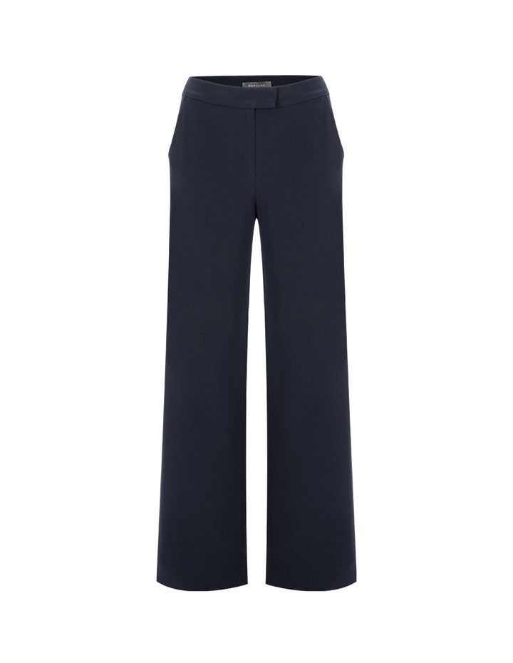MARYLING Dark Blue Straight Wide Leg Pants