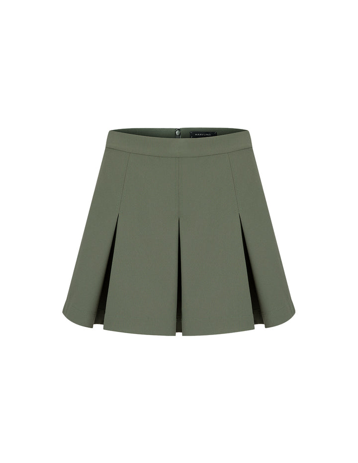 MARYLING Pleated Mini Shorts Skirts