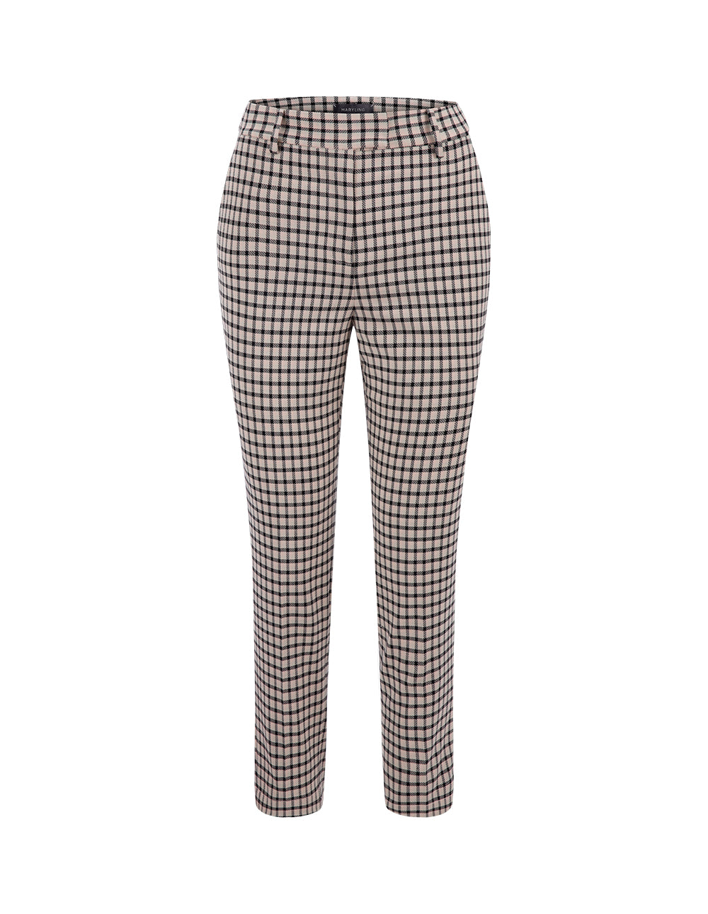 MARYLING Black and pink plaid houndstooth nine-point suit pants
