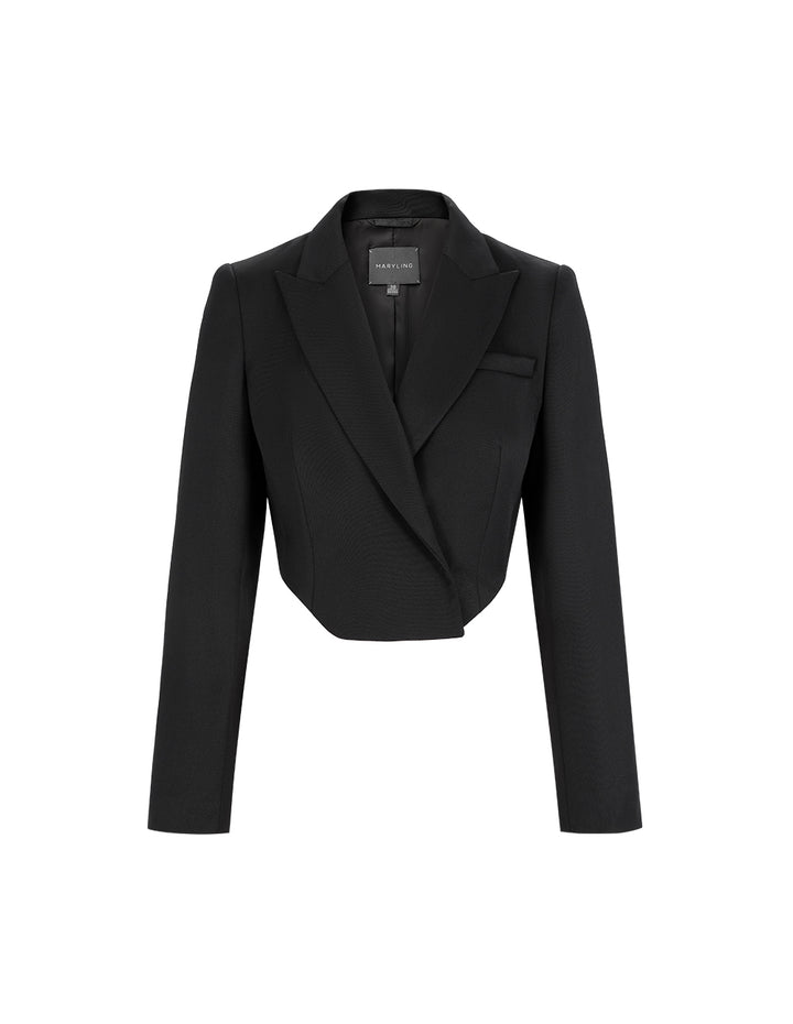 MARYLING Peak Lapel Corset Jacket