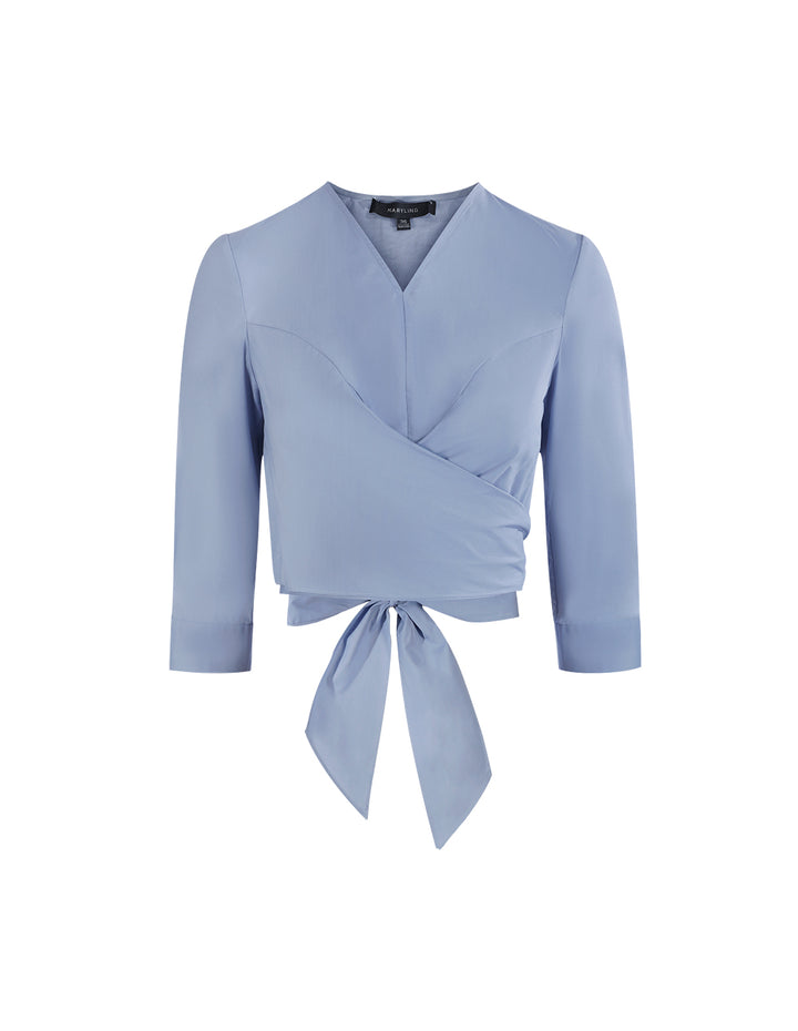 MARYLING Bow back v-neck top