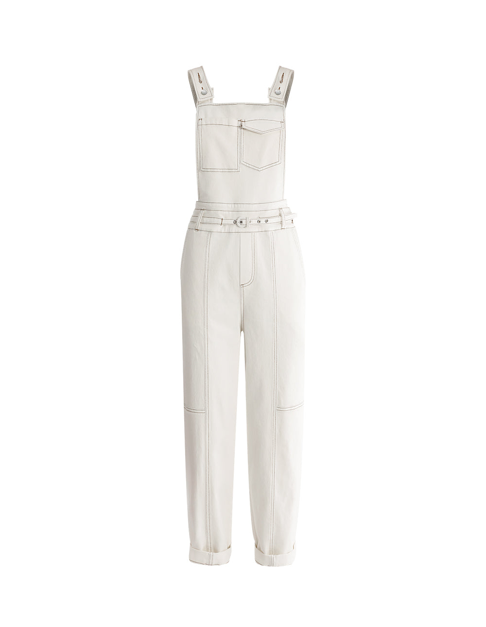 MARYLING CONTRAST STITCH JUMPSUIT