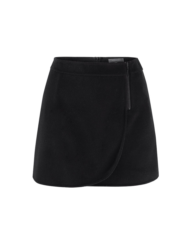 MARYLING Black slim mini skirt