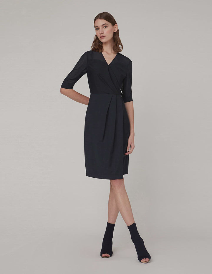 MARYLING V-neck georgette dress
