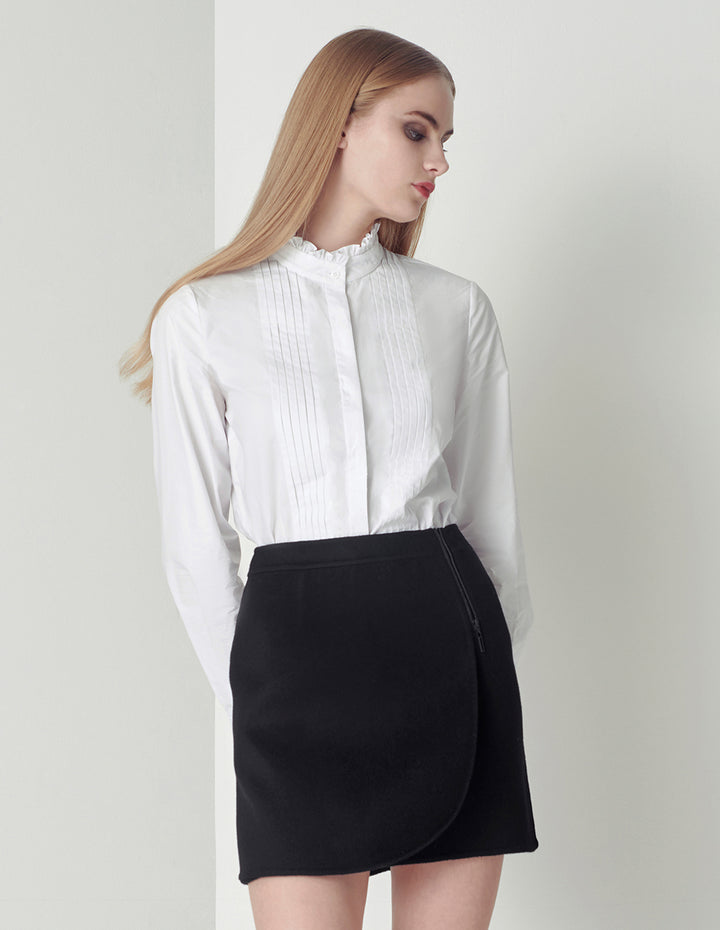 MARYLING Black slim mini skirt