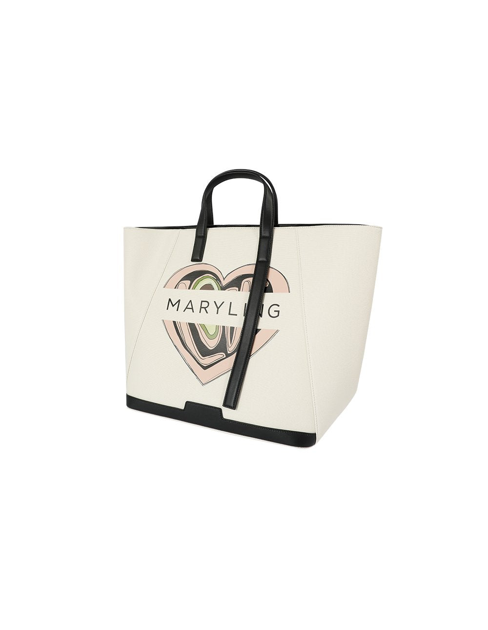MARYLING Heart Avocado Cabas Triumphed Tote Bag