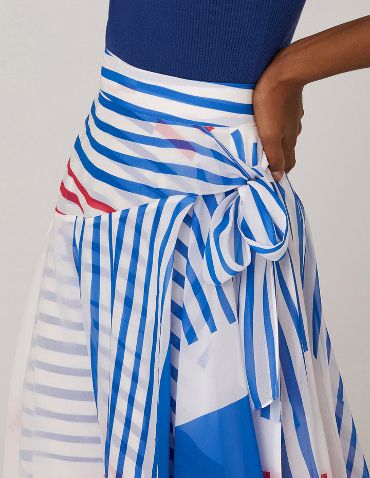 MARYLING Tie Waist Stacking Skirt