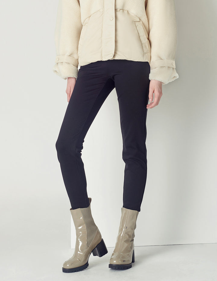 MARYLING Midnight Blue Slim Fit Thin Plus Velvet Leggings