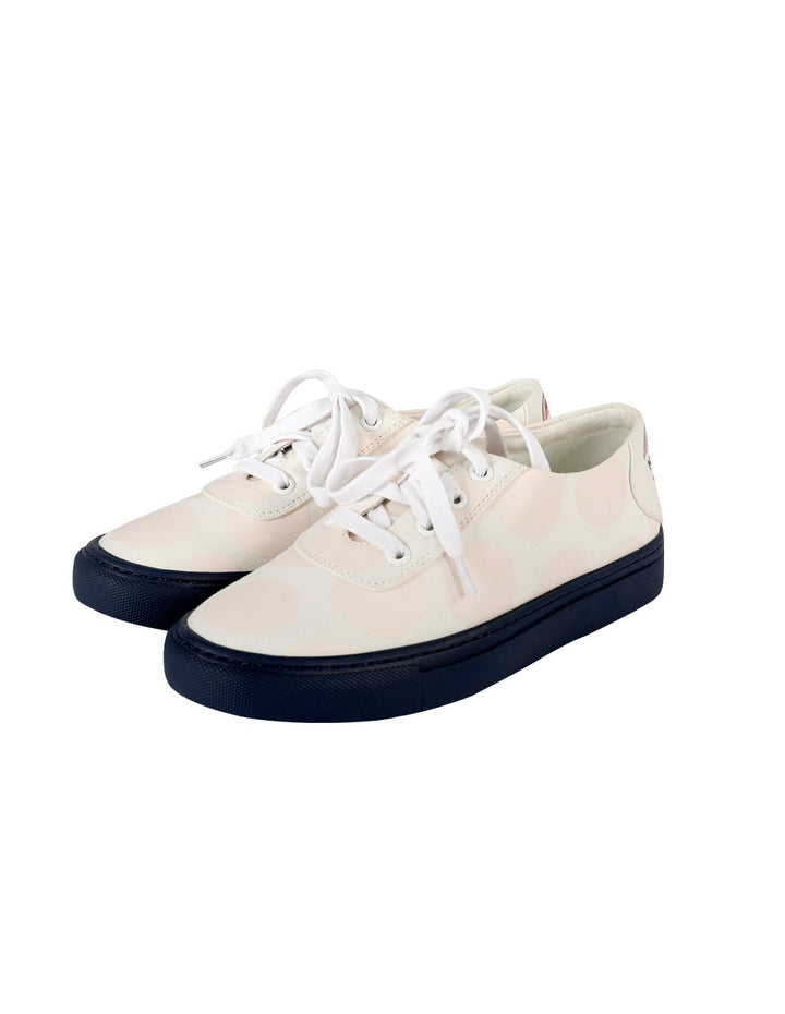 MARYLING Heart Avocado Printed Lace Up Canvas Sneakers