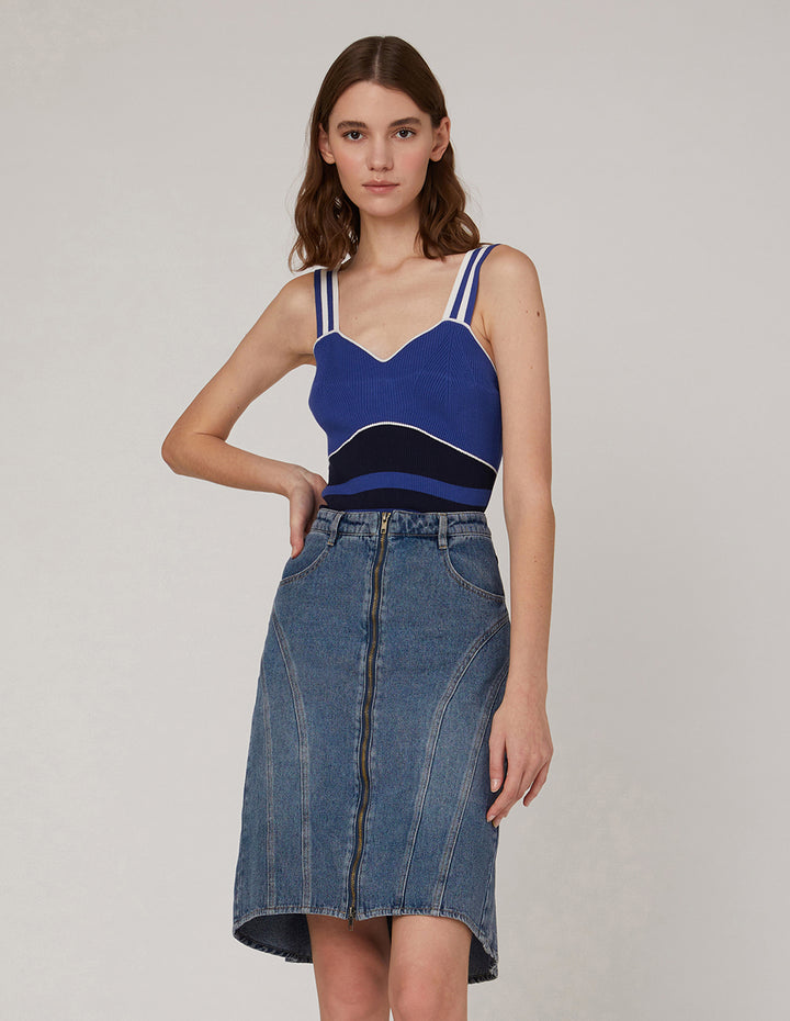 MARYLING metal zipper skirt