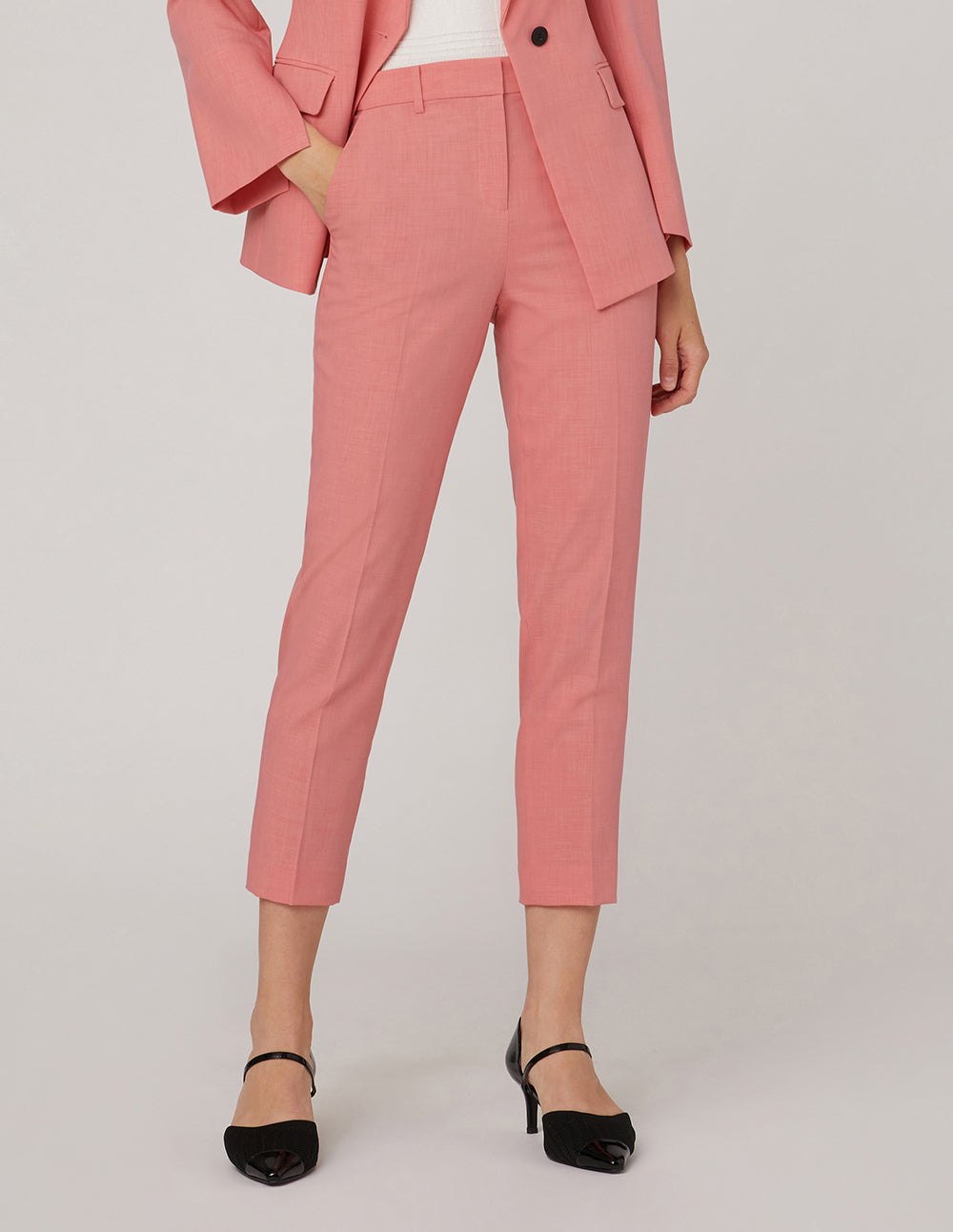 MARYLING CROP LEG SUIT TROUSERS