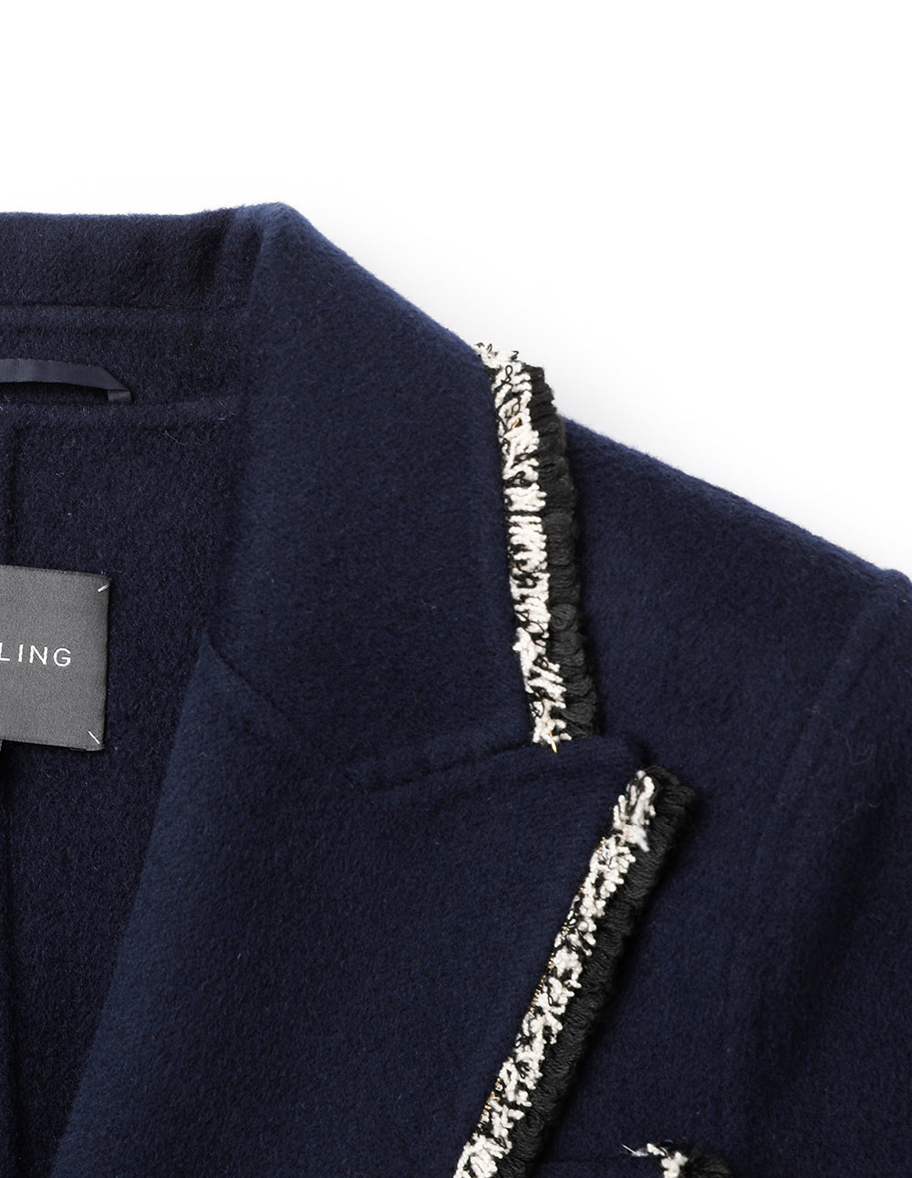 Maryling Midnight Blue Peaked Lapel Blazer