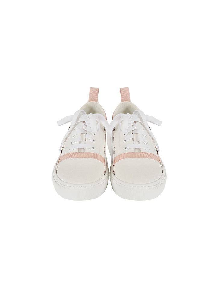 MARYLING Heart Avocado Printed Lace Up Canvas Sneakers