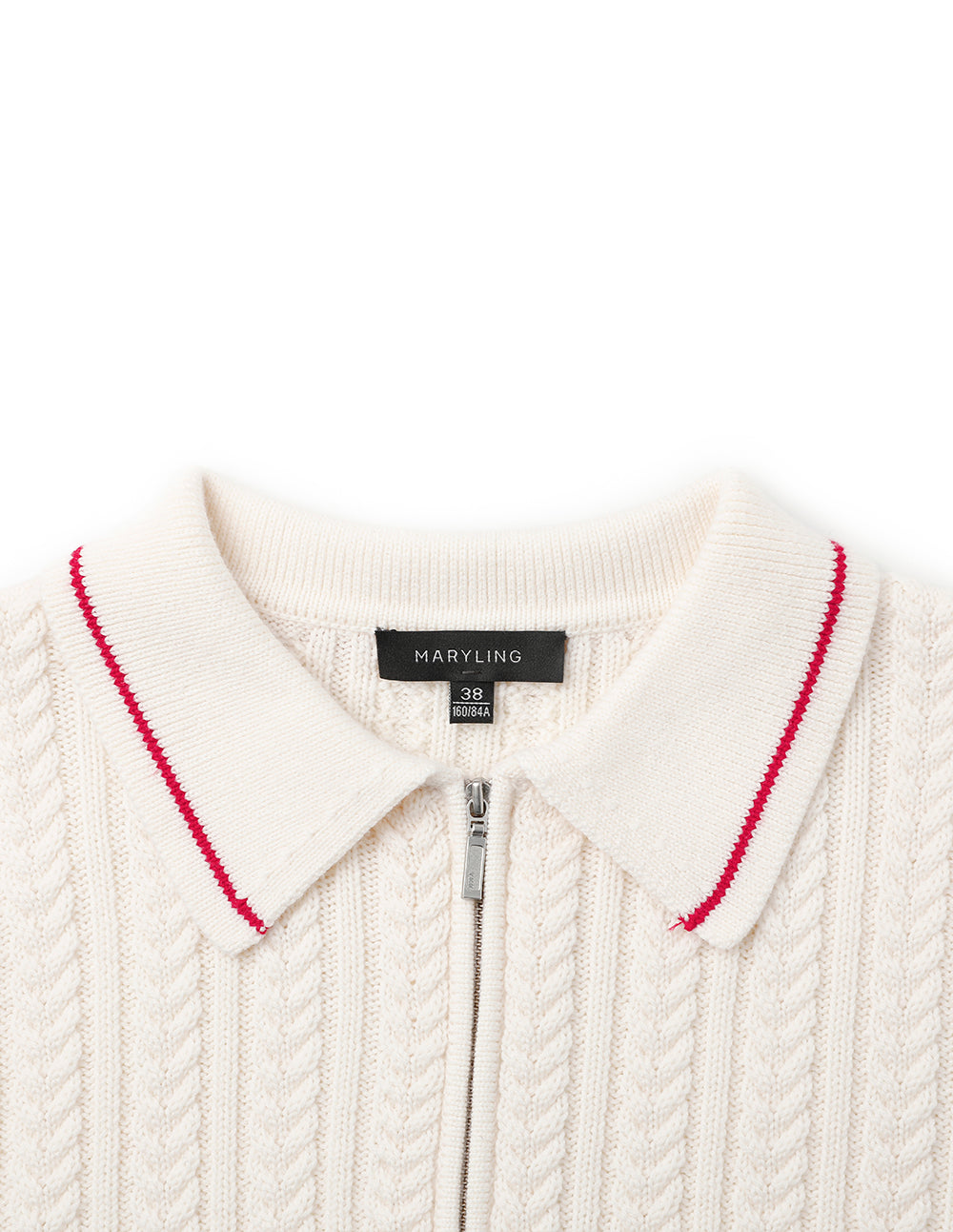 MARYLING Patch Collar Knitted Jumper