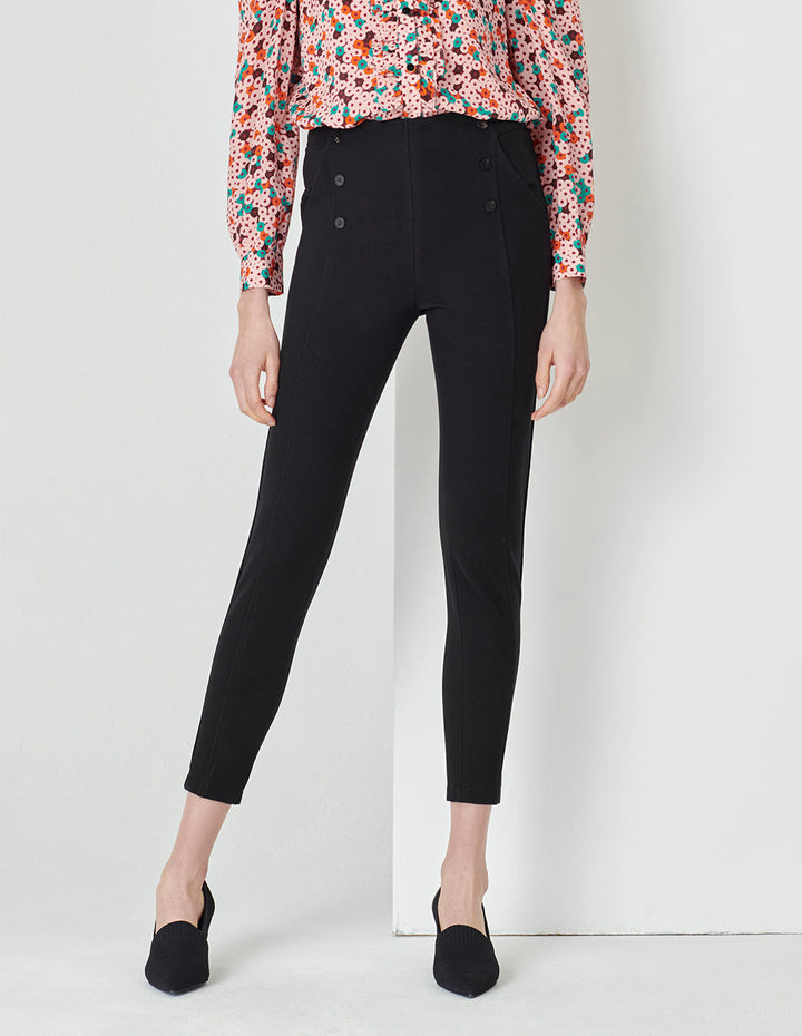 MARYLING  Black Stretch Skinny Pants
