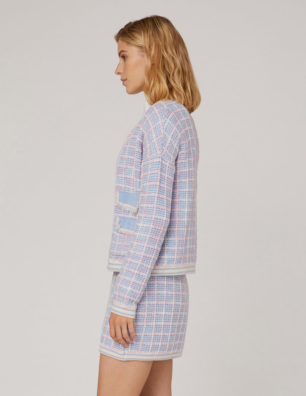 MARYLING Pocket Jacquard MINI Knitted Skirt