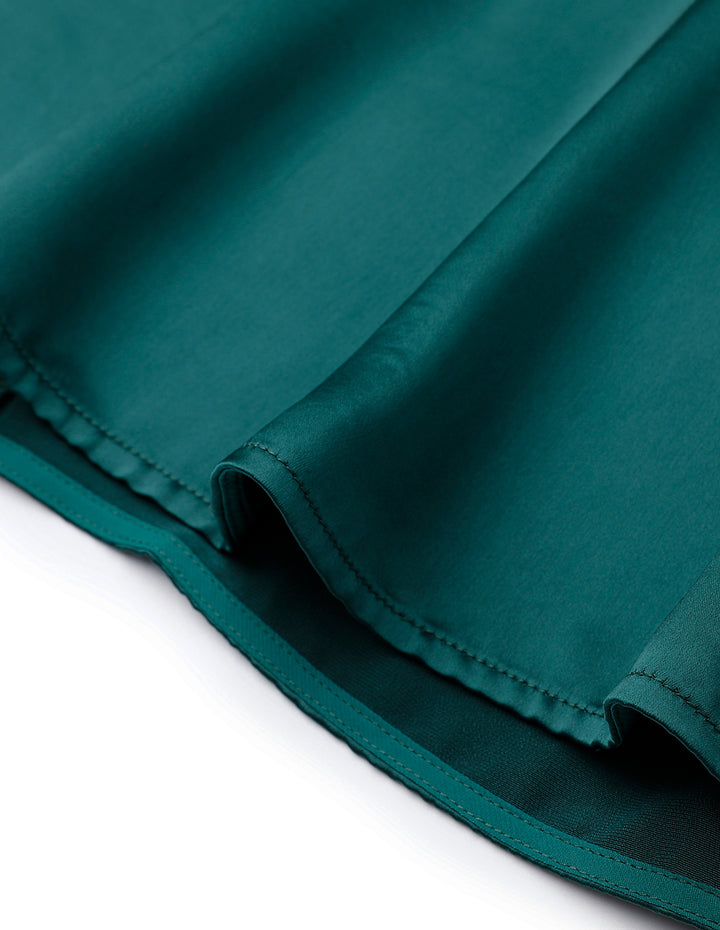 MARYLING Dark Green Tulip Petal Mid Length Skirt